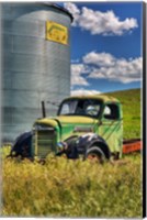 Silo With Old Field Truck Fine Art Print