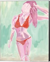 Red Ruffle Bikini Fine Art Print