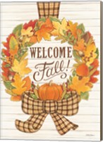 Welcome Fall Wreath Fine Art Print