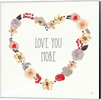 Love You More I Neutral Fine Art Print