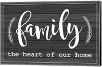 Family is the Heart of Our Home Fine Art Print