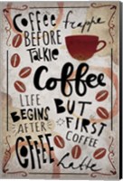 Coffee Typography Fine Art Print