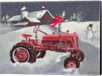 Old Tractor and Barn Fine Art Print