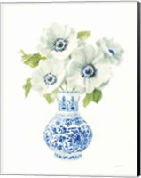 Floral Chinoiserie White I Fine Art Print