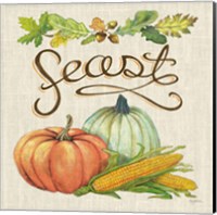 Autumn Harvest II Linen Fine Art Print