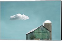 Green Barn and Cloud Fine Art Print