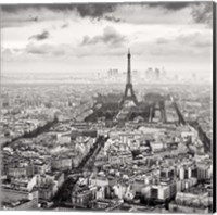 La Tour Eiffel et La Defense Fine Art Print
