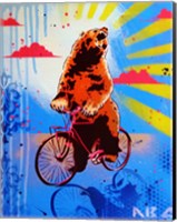 Bear Back Rider Fine Art Print