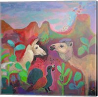 The Camel and the Llama Fine Art Print
