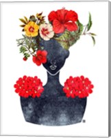 Flower Crown Silhouette I Fine Art Print