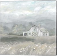 Country Meadow Farmhouse Neutral Fine Art Print