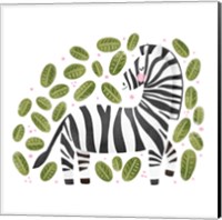 Safari Cuties Zebra Fine Art Print
