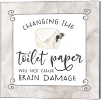 Bath Humor Toilet Paper Fine Art Print