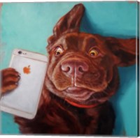 Dog Selfie Fine Art Print