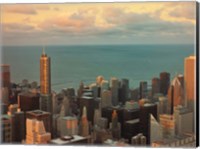Sunset in Chicago Fine Art Print