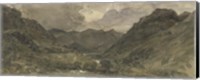 Landscape of Hills and Mountains Fine Art Print