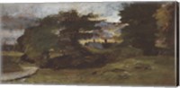 Landscape with Cottages Fine Art Print