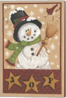 A Snowman's Joy Fine Art Print