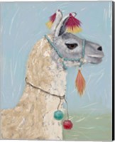 Painted Llama II Fine Art Print