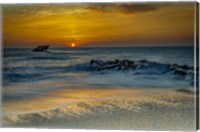 Sunrise On Ocean Shore 1, Cape May National Seashore, NJ Fine Art Print