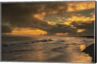 Sunrise On Ocean Shore 5, Cape May National Seashore, NJ Fine Art Print