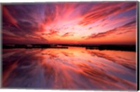 Sunset Reflection on Beach 3, Cape May, NJ Fine Art Print