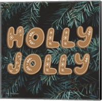 Gingerbread Holly Jolly Fine Art Print