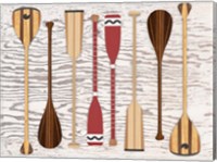 Canoe, Paddles & Oar Fine Art Print
