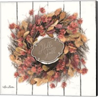 Hello Fall Wreath Fine Art Print