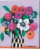 Bouquet on Lilac Fine Art Print