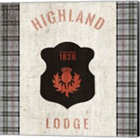 Tartan Lodge Shield I Fine Art Print