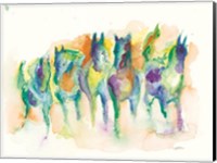 Watercolor Horses Fine Art Print