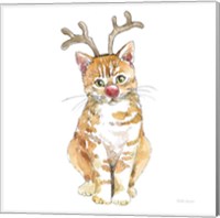 Christmas Kitties III Square Fine Art Print
