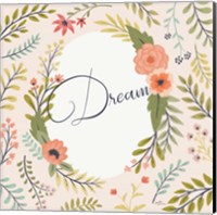 Retro Garden II Pale Blush Dream Fine Art Print
