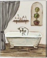 Tuscan Bath I Greige Fine Art Print