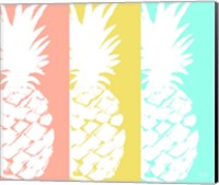 Modern Pineapple Trio Fine Art Print