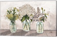 Jars of Wildflowers Fine Art Print