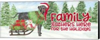 Dog Days of Christmas - Family Gathers Fine Art Print