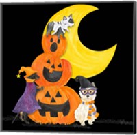 Fright Night Friends IV Pumpkin Stack Fine Art Print