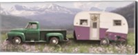 Spring Camping with Bike Fine Art Print