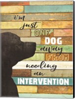 Dog Intervention Fine Art Print