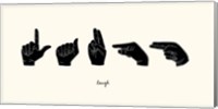 Sign Language III Fine Art Print