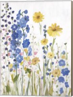 Periwinkle Wildflowers I Fine Art Print