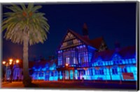 Bath House At Dusk, Government Gardens, Rotorua, North Island, New Zealand Fine Art Print