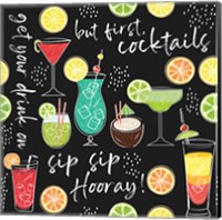 Sip Sip Hooray Pattern III Fine Art Print