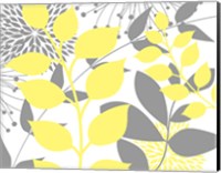 Yellow Foliage Floral III Fine Art Print