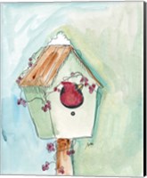 Birdhouse Cardinal Fine Art Print