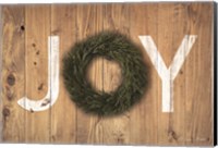 Joy Cedar Wreath Fine Art Print