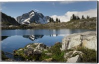 Whatcom Peak Reflected In Tapto Lake, North Cascades National Park Fine Art Print