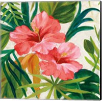 Tropical Jewels II v2 Pink Crop Fine Art Print